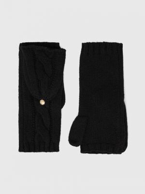 Vlněné rukavice Lauren Ralph Lauren černé