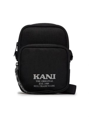 Fényvisszaverő crossbody táska Karl Kani fekete