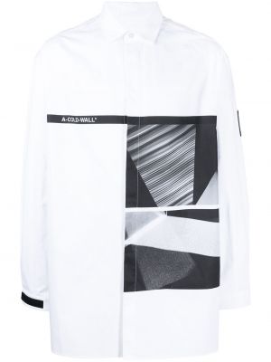 Camicia con stampa A-cold-wall* Bianco