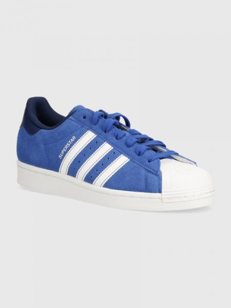 Sneakersy zamszowe Adidas Originals niebieskie