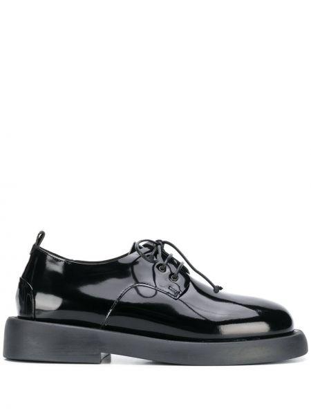 Обувки в стил дерби с връзки с дантела Marsell черно