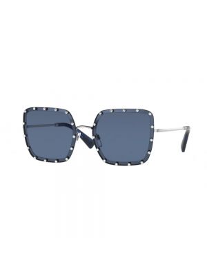 Okulary przeciwsłoneczne Valentino niebieskie