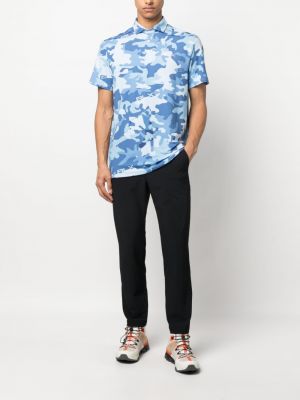 T-shirt mit print mit v-ausschnitt mit camouflage-print Polo Ralph Lauren blau