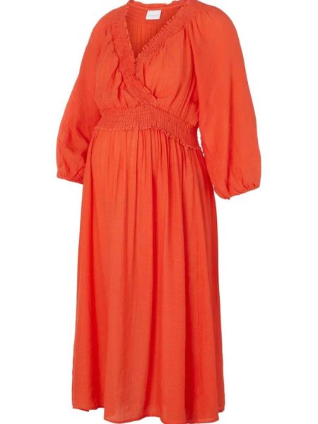 Pomarańczowa sukienka Mamalicious