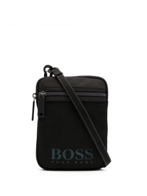 Bolsa con estampado Boss negro