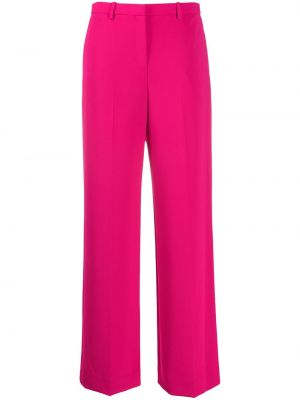 Pantalones de cintura alta bootcut Theory rosa