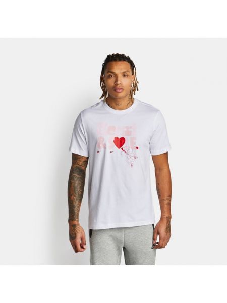 T-shirt de motif coeur Nike blanc