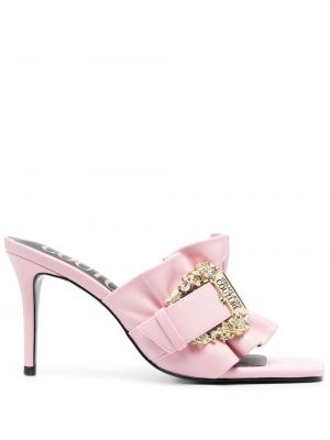 Sandały na sprzączkę Versace Jeans Couture różowe