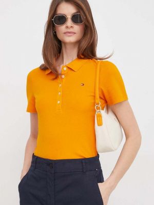 Тениска Tommy Hilfiger оранжево