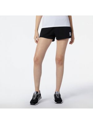 Jersey shorts aus baumwoll New Balance schwarz
