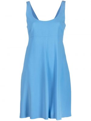 Mini šaty bez rukávů Emporio Armani modré