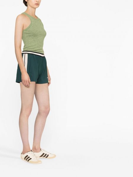 Shorts de sport à imprimé Palm Angels vert