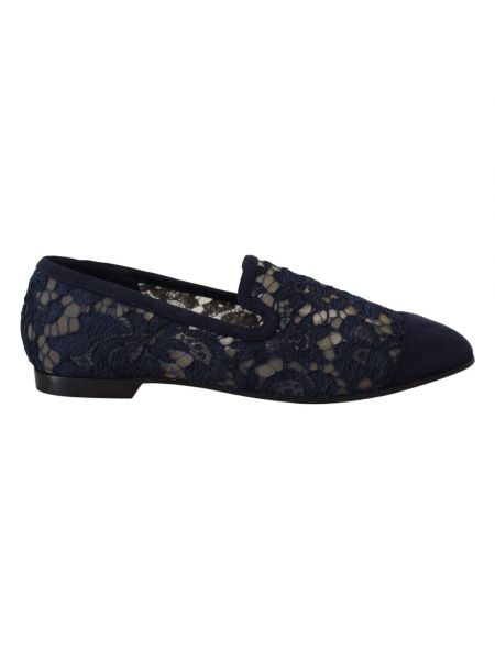 Niebieskie loafers Dolce And Gabbana