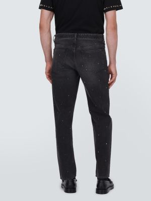 Straight leg jeans Valentino nero