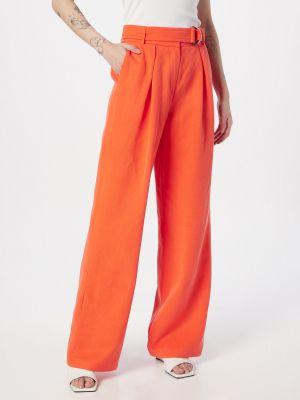 Πλισέ παντελόνι Esprit πορτοκαλί