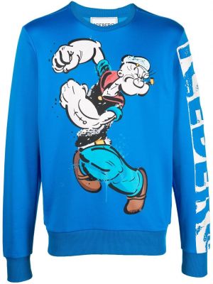 Trykt sweatshirt Iceberg blå