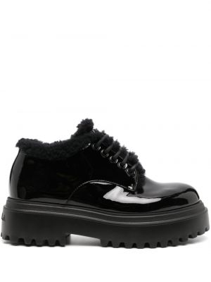 Pantofi cu șireturi din dantelă Le Silla negru
