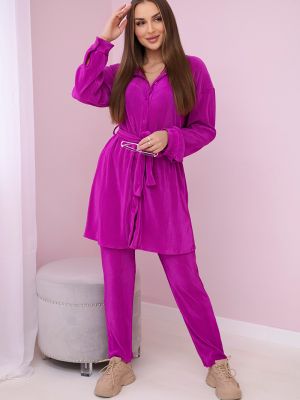Плісирована сорочка Kesi фіолетова