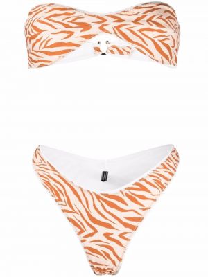 Reina Olga Katia Bikini mit Animal-Print Nude