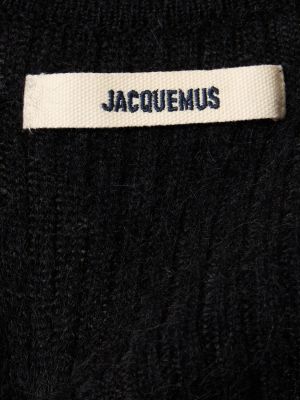 Vlnený kardigán Jacquemus čierna