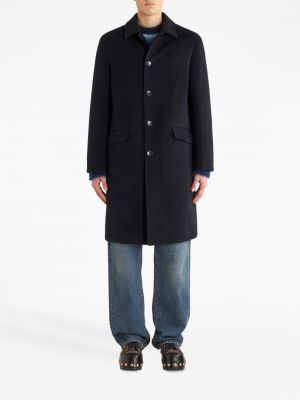 Péřový kabát s knoflíky Etro černý