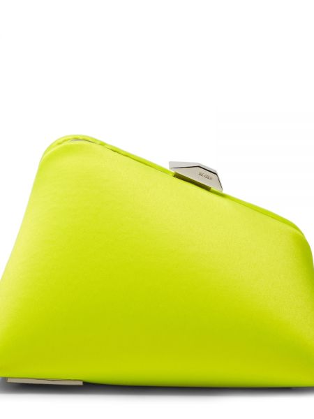 Сатенени чанта тип „портмоне“ The Attico жълто