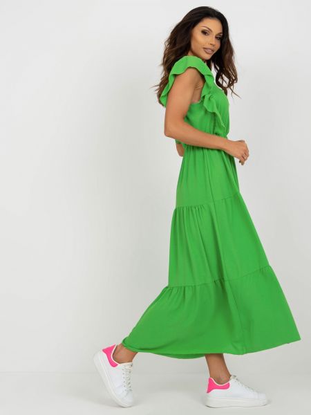 Šaty Fashionhunters zelená