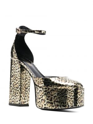 Sandale mit print mit leopardenmuster Paris Texas