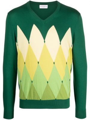 Аргайл пуловер Ballantyne зелено