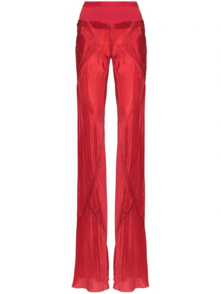 Pantaloni Rick Owens roșu