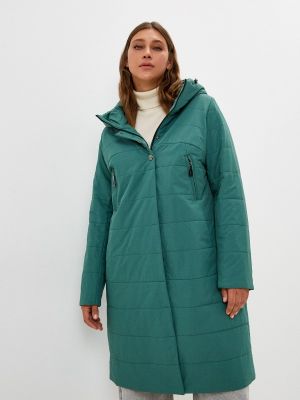 Утепленная демисезонная куртка Karmel Style зеленая