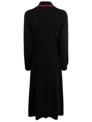 Sukienka z wełny merino Chinti & Parker czarna