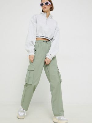 Штани карго Tommy Jeans зелені