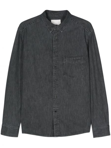 Camicia jeans di cotone Isabel Marant grigio