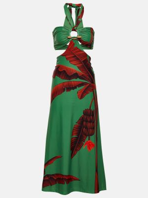 Midi šaty s potiskem Johanna Ortiz - zelená