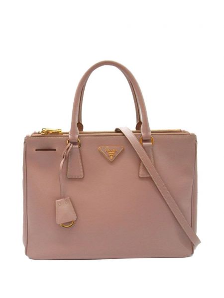 Чанта с цип Prada Pre-owned розово