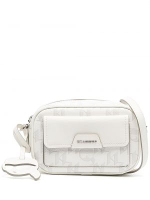 Crossbody väska Karl Lagerfeld vit