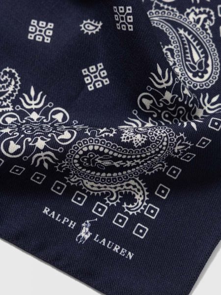 Шерстяной шарф Polo Ralph Lauren синий