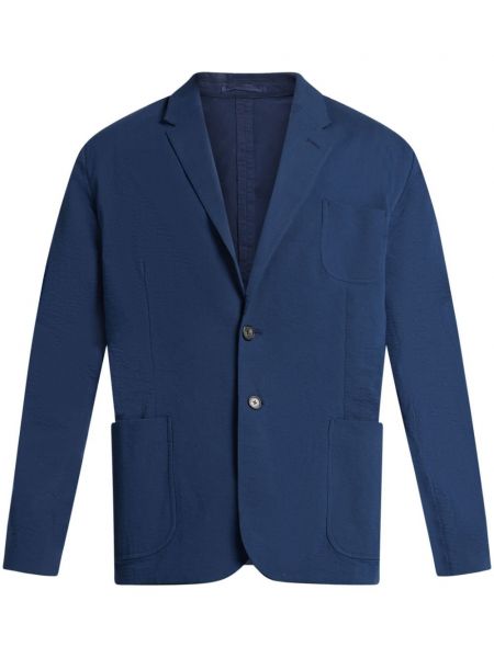 Langer blazer aus baumwoll Michael Kors blau