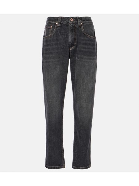 Jeans med rette ben Brunello Cucinelli svart