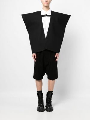 Vlněné sako s výstřihem do v Comme Des Garçons Homme Plus černé