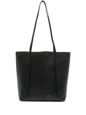 Δερμάτινη τσάντα shopper By Malene Birger μαύρο