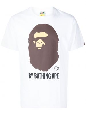 Trykt t-skjorte A Bathing Ape® hvit