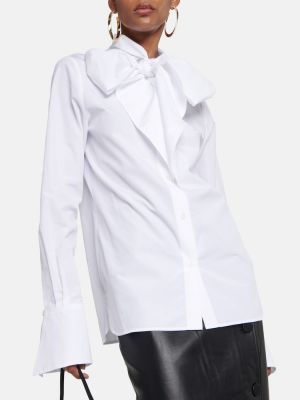 Памучна блуза Nina Ricci бяло