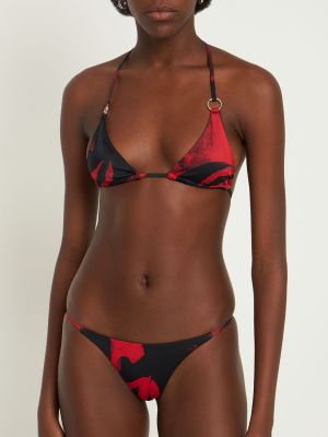 Bikini z nadrukiem Louisa Ballou czerwony