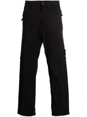 Pantaloni dritti Stone Island nero