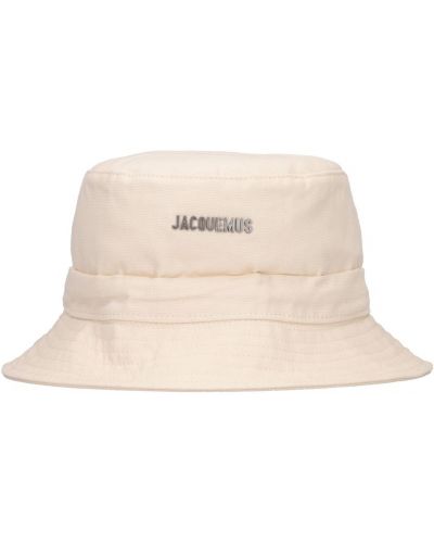 Gorra de algodón de algodón Jacquemus blanco