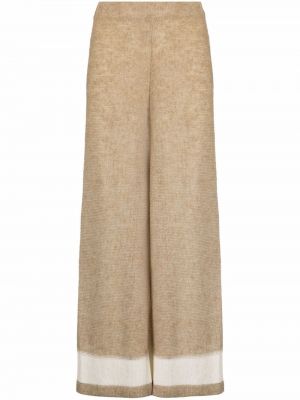 Strick hose ausgestellt Fabiana Filippi beige