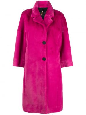 Palton de blană Rrd roz