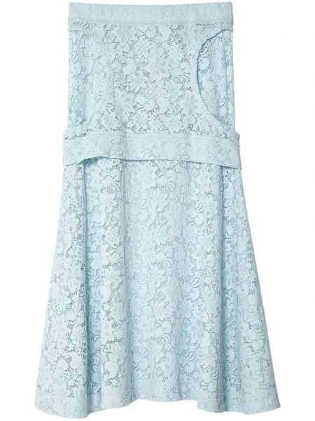 Čipkovaná kvetinová dlhá sukňa Eckhaus Latta